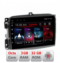 Navigatie dedicata Fiat 500L 2012-2017 D-500L Lenovo Octa Core cu Android Radio Bluetooth Internet GPS WIFI DSP 3+32 GB 4G KIT-