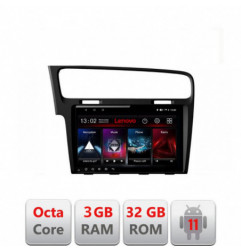 Navigatie dedicata VW Golf 7 D-491 Lenovo Octa Core cu Android Radio Bluetooth Internet GPS WIFI DSP 3+32 GB 4G KIT-491+EDT-E51