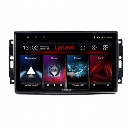 Navigatie dedicata Chrysler Jeep D-202 Lenovo Octa Core cu Android Radio Bluetooth Internet GPS WIFI DSP 3+32 GB 4G KIT-202+EDT