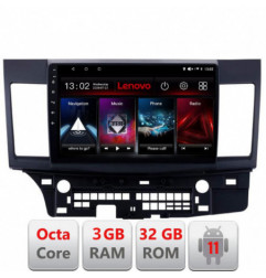 Navigatie dedicata Mitsubishi Lancer D-037 Lenovo Octa Core cu Android Radio Bluetooth Internet GPS WIFI DSP 3+32 GB 4G KIT-037