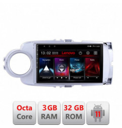 Navigatie dedicata Toyota Yaris 2010-2018 D-YARIS10 Lenovo Octa Core cu Android Radio Bluetooth Internet GPS WIFI DSP 3+32 GB 4