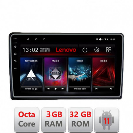 Navigatie dedicata Ford Transit Focus Kuga D-transit Lenovo Octa Core cu Android Radio Bluetooth Internet GPS WIFI DSP 3+32 GB