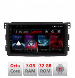 Navigatie dedicata Smart 2005-2010 D-Smart05 Lenovo Octa Core cu Android Radio Bluetooth Internet GPS WIFI DSP 3+32 GB 4G KIT-s