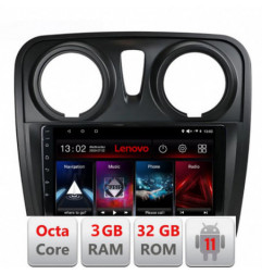 Navigatie dedicata Dacia Sandero Logan 2012-2020 Lenovo Octa Core cu Android Radio Bluetooth Internet GPS WIFI DSP 3+32GB