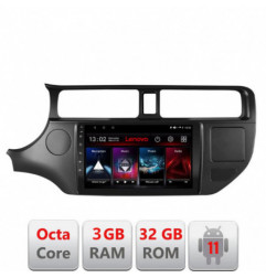 Navigatie dedicata Kia Rio 2011-2014 D-rio-11 Lenovo Octa Core cu Android Radio Bluetooth Internet GPS WIFI DSP 3+32 GB 4G kit-