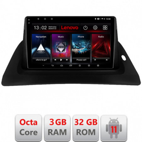 Navigatie dedicata Renault Kangoo   Lenovo Octa Core cu Android Radio Bluetooth Internet GPS WIFI DSP 3+32 GB 4G kit-Kangoo+EDT
