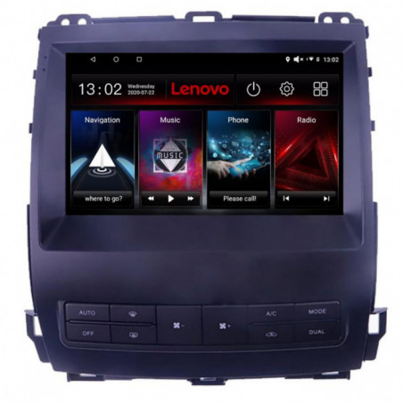 Navigatie dedicata Toyota Prado J120 2002-2009 D- j120 Lenovo Octa Core cu Android Radio Bluetooth Internet GPS WIFI DSP 3+32 G