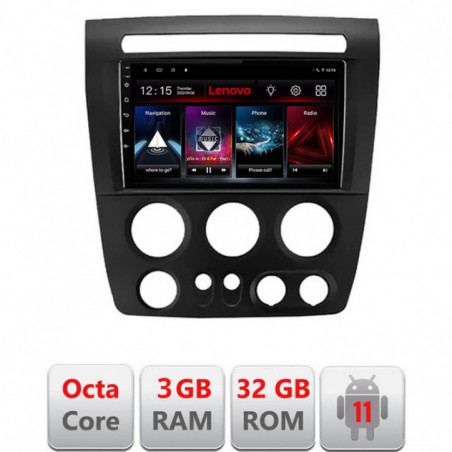 Navigatie dedicata Hummer H3 Lenovo Octa Core cu Android Radio Bluetooth Internet GPS WIFI DSP 3+32 GB 4G KIT-H3+EDT-E509-LITE
