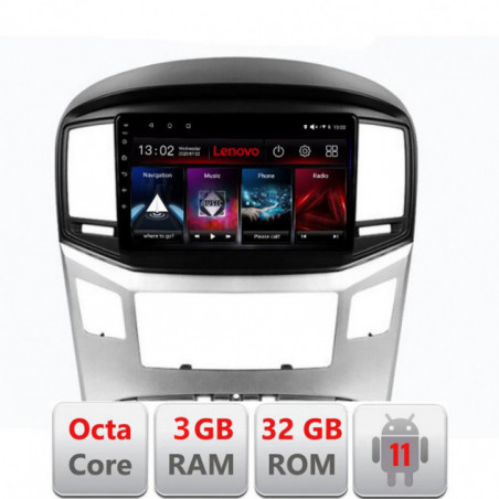 Navigatie dedicata Hyundai H1 Starex 2016- D-H1 Lenovo Octa Core cu Android Radio Bluetooth Internet GPS WIFI DSP 3+32 GB 4G KI
