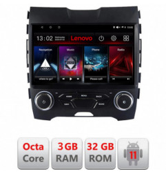Navigatie dedicata Ford Edge 2015-2021 midline Lenovo Octa Core cu Android Radio Bluetooth Internet GPS WIFI DSP 3+32 GB 4G kit