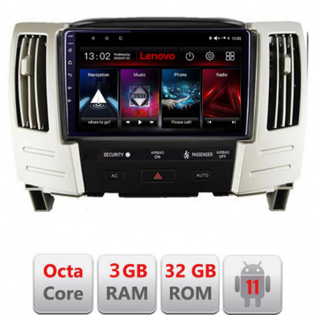 Navigatie dedicata Lexus RX300 2003-2008  Android radio gps internet Lenovo Octa Core 3+32 Kit-RX300+EDT-E509-lite