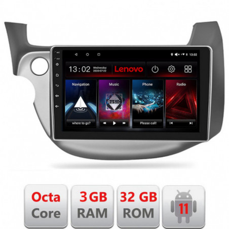 Navigatie dedicata Honda Fit 2008-2013  Android radio gps internet Lenovo Octa Core 3+32 Kit-fit-08+EDT-E509-lite