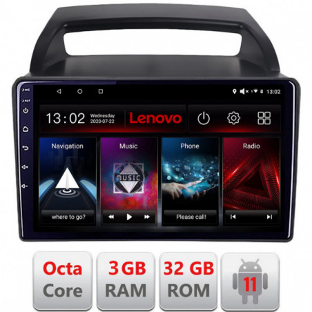Navigatie dedicata Lenovo Kia Carnival 2006-2014  Android radio gps internet Octa Core 3+32 KIT-carnival2006+EDT-E509