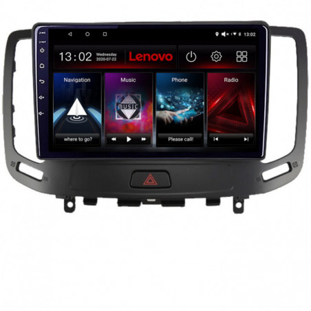 Navigatie dedicata Lenovo Infiniti G35 G37 2006-2013  Android radio gps internet Octa Core 3+32 KIT-G25+EDT-E509