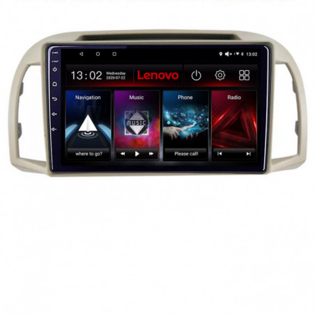 Navigatie dedicata Lenovo Nissan Micra 2002-2010  Android radio gps internet Octa Core 3+32 KIT-micra2003+EDT-E509
