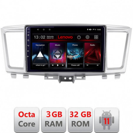 Navigatie dedicata Lenovo Infinity QX60 2014-2020  Android radio gps internet Octa Core 3+32 KIT-qx60+EDT-E509