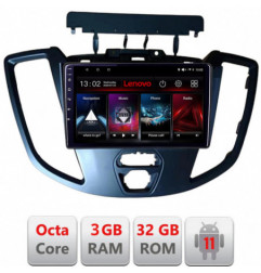 Navigatie dedicata Lenovo Ford Transit 2015-2020  Android radio gps internet Octa Core 3+32 kit-turneo-custom+EDT-E509