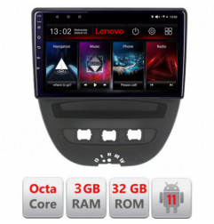 Navigatie dedicata Lenovo Citroen C1 Peugeot 107 Toyota Aygo 2005-2014  Android radio gps internet Octa Core 3+32 KIT-C1+EDT-E510