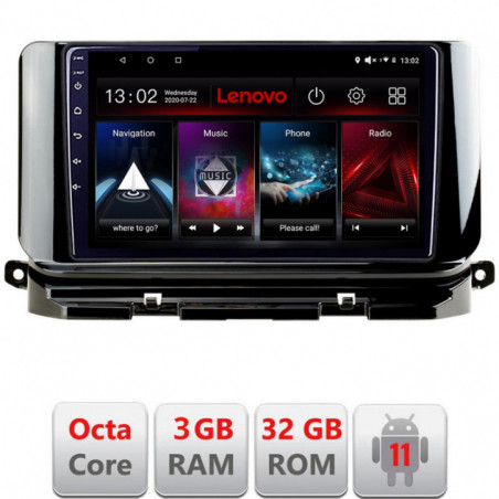 Navigatie dedicata Lenovo Skoda Octavia 4 2020-2024  Android radio gps internet Octa Core 3+32 KIT-octavia4+EDT-E510