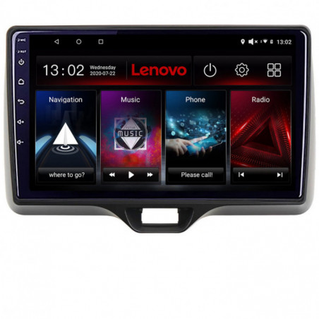 Navigatie dedicata Lenovo Toyota Yaris 2020-  Android radio gps internet Octa Core 3+32 kit-yaris2020+EDT-E510