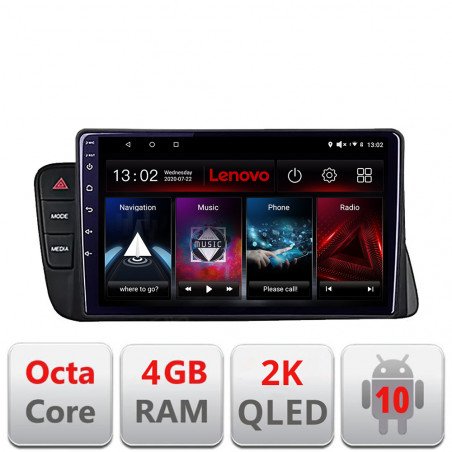 Navigatie dedicata Lenovo Audi A4 2008-2016 NON-MMI L-A4, Octacore, 4Gb RAM, 64Gb Hdd, 4G, QLED 2K, DSP, Carplay, Bluetooth