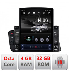 Navigatie dedicata Audi A4 2008-2016 NON-MMI H-A4 ecran tip TESLA 9.7" cu Android Radio Bluetooth Internet GPS WIFI 4+32GB DSP