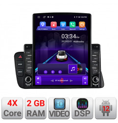 Navigatie dedicata Edonav Audi A4 A5 B8 cu MMI3G  Android radio gps internet quad core 2+32 ecran vertical 9.7" KIT-a4-3G+EDT-E708