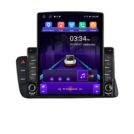 Navigatie dedicata Edonav Audi A4 A5 B8 cu MMI3G  Android radio gps internet quad core 2+32 ecran vertical 9.7" KIT-a4-3G+EDT-E708