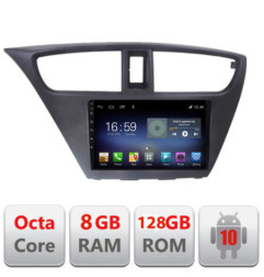 Navigatie dedicata Honda Civic 2012-2016 F-CIVIC Octa Core cu Android Radio Bluetooth Internet GPS WIFI DSP 8+128GB 4G