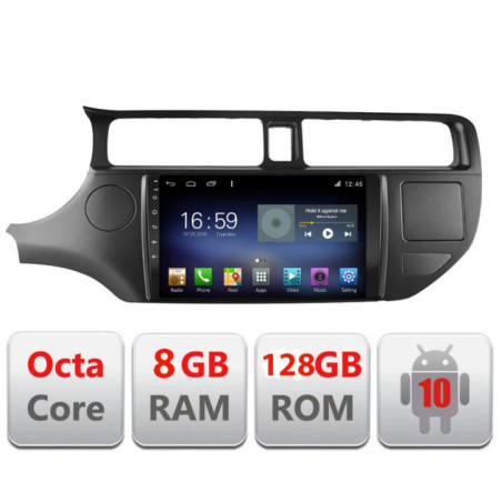 Navigatie dedicata KIA RIO 2012- F-204 Octa Core cu Android Radio Bluetooth Internet GPS WIFI DSP 8+128GB 4G