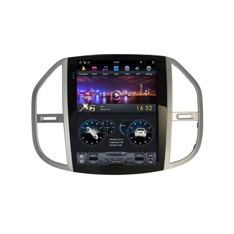 Navigatie dedicata Mercedes Vito 2016- cu Android GPS Bluetooth Radio Internet procesor Six Core si ecran tip Tesla