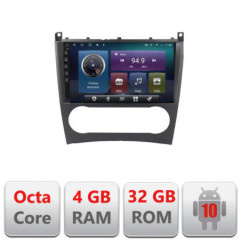 Navigatie dedicata Mercedes W203 CLC C-093 Octa Core cu Android Radio Bluetooth Internet GPS WIFI 4+32GB