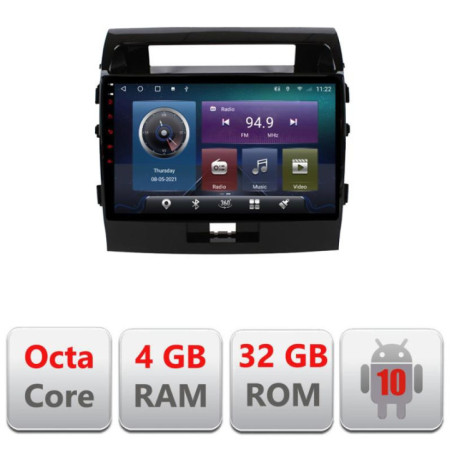 Navigatie dedicata Toyota LandCruiser 2008-2015 C-381 ccu Android Radio Bluetooth Internet Octa Core 4+32GB