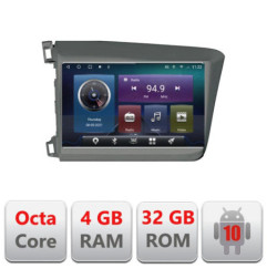 Navigatie dedicata Honda Civic Sedan C-132 Octa Core cu Android Radio Bluetooth Internet GPS WIFI 4+32GB