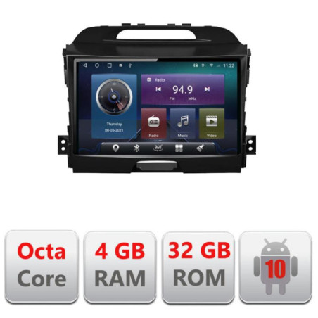 Navigatie dedicata Kia Sportage 2010- C-325 Octa Core cu Android Radio Bluetooth Internet GPS WIFI 4+32GB