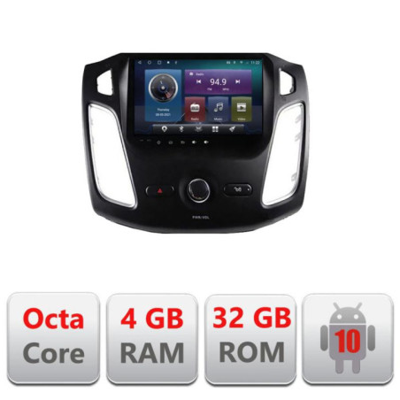 Navigatie dedicata Ford Focus C-150 Octa Core cu Android Radio Bluetooth Internet GPS WIFI 4+32GB
