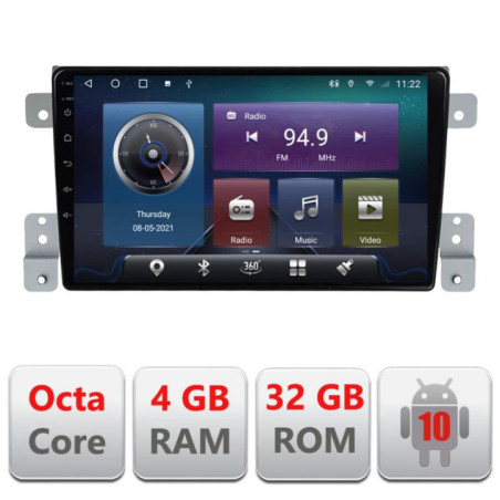 Navigatie dedicata Suzuki Grand Vitara Old C-053 Octa Core cu Android Radio Bluetooth Internet GPS WIFI 4+32GB