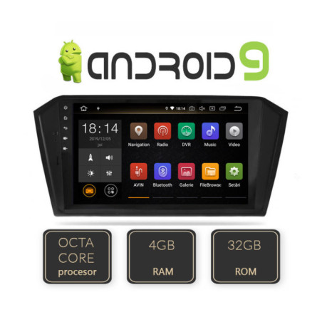 Navigatie dedicata VW Passat 2015- EDT-G1048-8CORE cu Android GPS USB Radio Internet Bluetooth Octa Core