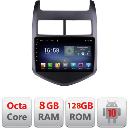 Navigatie dedicata Chevrolet Aveo 2010-2013 F-aveo10 Octa Core cu Android Radio Bluetooth Internet GPS WIFI DSP 8+128GB 4G