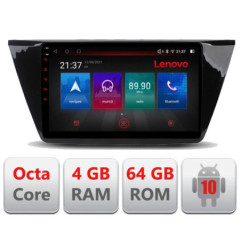 Navigatie dedicata Volkswagen Tiguan 2016- E-5883 Octa Core cu Android Radio Bluetooth Internet GPS WIFI DSP 4+64GB 4G