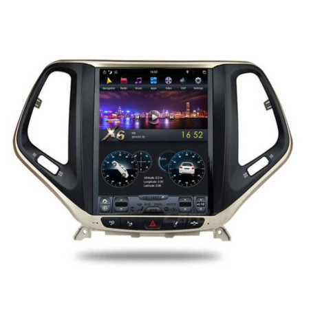 Navigatie dedicata Jeep Cherokee 2016- EDT-T248 cu Android GPS Bluetooth Radio Internet procesor Six Core si ecran tip Tesla