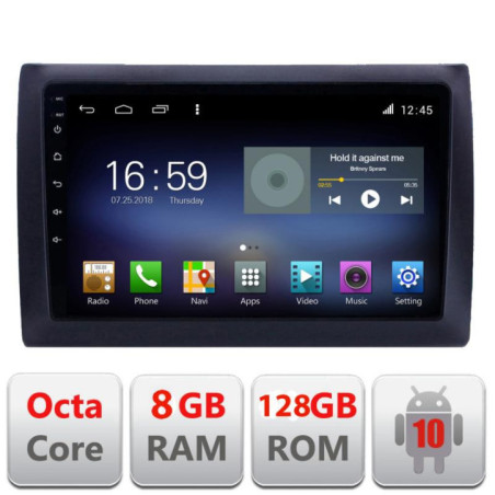 Navigatie dedicata Fiat Stilo F-stilo Octa Core cu Android Radio Bluetooth Internet GPS WIFI DSP 8+128GB 4G