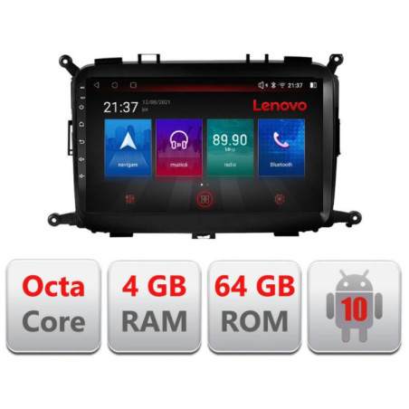 Navigatie dedicata Kia Carens 2013-2018 E-2023 Octa Core cu Android Radio Bluetooth Internet GPS WIFI DSP 4+64GB 4G