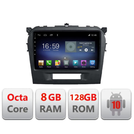 Navigatie dedicata Suzuki Grand Vitara 2016- F-2265 Octa Core cu Android Radio Bluetooth Internet GPS WIFI DSP 8+128GB 4G