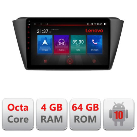 Navigatie dedicata Skoda Fabia 2015- E-541  Octa Core cu Android Radio Bluetooth Internet GPS WIFI DSP 4+64GB 4G
