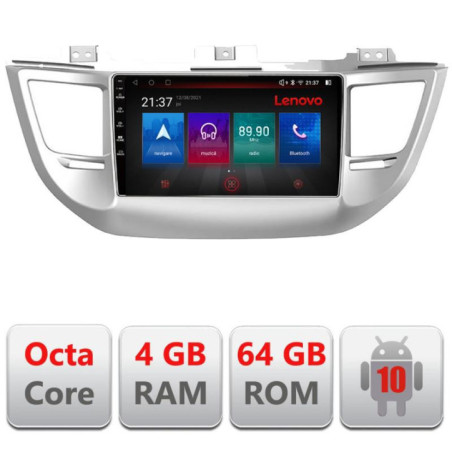 Navigatie dedicata Hyundai Tucson E-546 Octa Core cu Android Radio Bluetooth Internet GPS WIFI DSP 4+64GB 4G