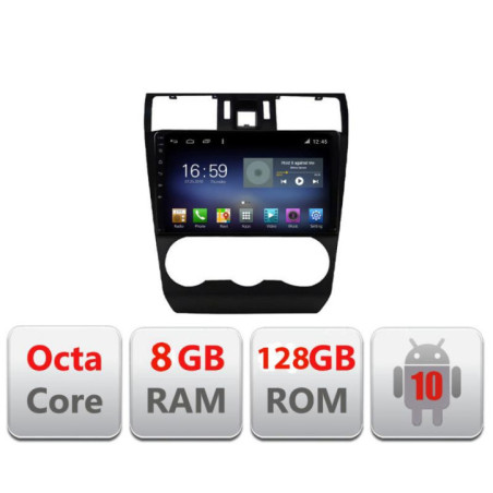Navigatie dedicata Subaru Forester 2013 F-062 Octa Core cu Android Radio Bluetooth Internet GPS WIFI DSP 8+128GB 4G