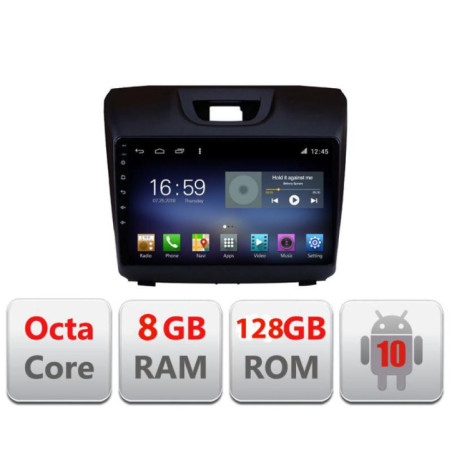 Navigatie dedicata Isuzu D-MAX F-2234 Octa Core cu Android Radio Bluetooth Internet GPS WIFI DSP 8+128GB 4G