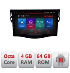 Navigatie dedicata Toyota RAV4 2008-2012 E-018 Octa Core cu Android Radio Bluetooth Internet GPS WIFI DSP 4+64GB 4G