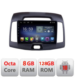 Navigatie dedicata Hyundai Elantra 2009 F-2009 Octa Core cu Android Radio Bluetooth Internet GPS WIFI DSP 8+128GB 4G